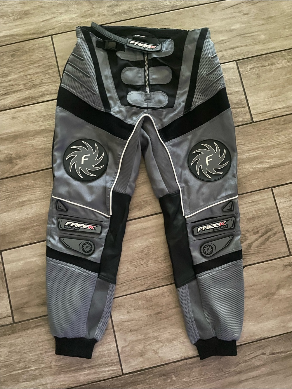 Vintage Freek Black/Grey Racing Pants, Size 34